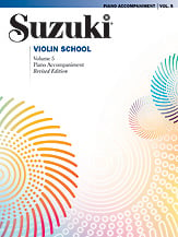 SUZUKI VIOLIN SCHOOL #5 REVISED Piano Accompaniment cover Thumbnail